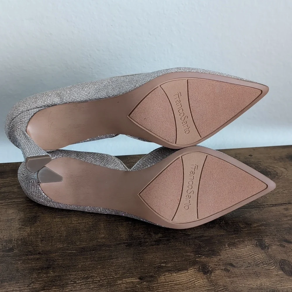 New Franco Sarto Tana Pointed Toe D'Orsay Mid Heel Pump - Picture 4 of 5